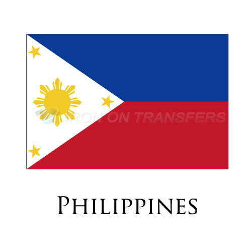 Philippines flag Iron-on Stickers (Heat Transfers)NO.1958